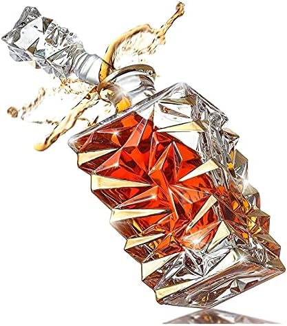 Viski Sürahisi 850 Ml Viski Sürahileri Bourbon için Kristal Likör Sürahileri, Kullanımı Kolay Likör Sürahileri (Renk: