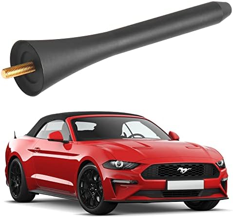 Ford Mustang Cabrio 2015-2021 için KSaAuto Kısa Anten, Güdük Mustang Anteni, Optimize Edilmiş Araba Radyosu Alımı
