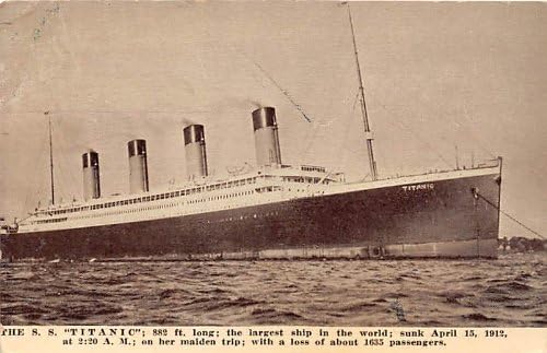 SS Titanic Titanic Gemi Eski Vintage Antik Kartpostal Kartpostallar