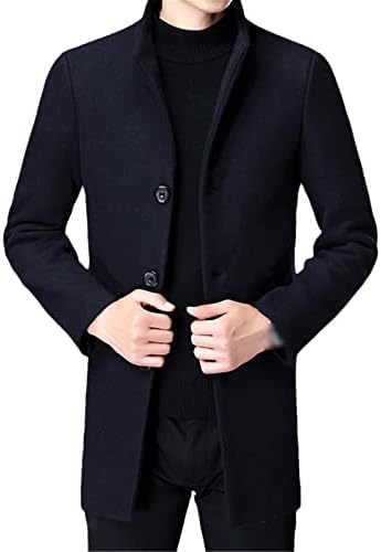 Erkek giyim Uzun yün paltolar Moda Dış giyim yün ve karışımları sonbahar kışlık ceketler