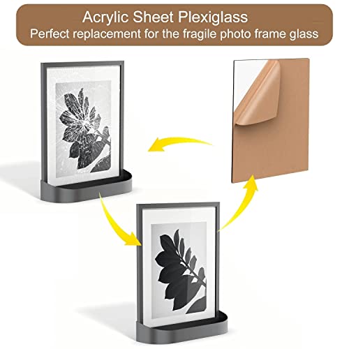 Spectro Akrilik Levha Pleksiglas 12 x 24 Dikdörtgen Panel 1/8 (3mm) Kalınlığında, Tabelalar için Koruyucu Kağıtlı