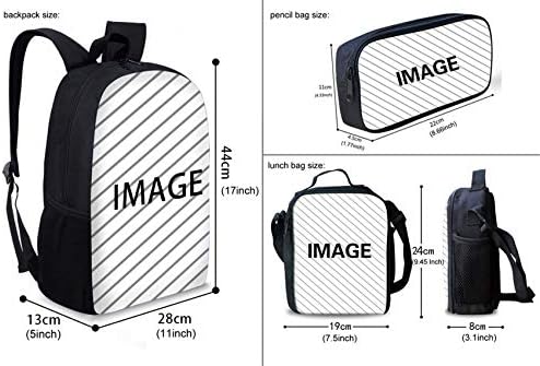 HUGS IDEA Amerikan Doları okul sırt çantası Seti öğle yemeği çantası Çanta Çocuk Kız Erkek 2 Parça Sırt Çantası Setleri