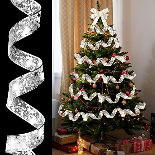 Ağaç için Noel şerit ışıkları, 33 Feet - 100 LED ışıkları pille çalışan / Noel şerit peri ışıkları, Noel ağacı dekorasyonu