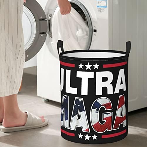 Ultra Maga çamaşır sepeti Dairesel saklama sepetleri Katlanabilir Sepet Yatak Odası Banyo Sepeti