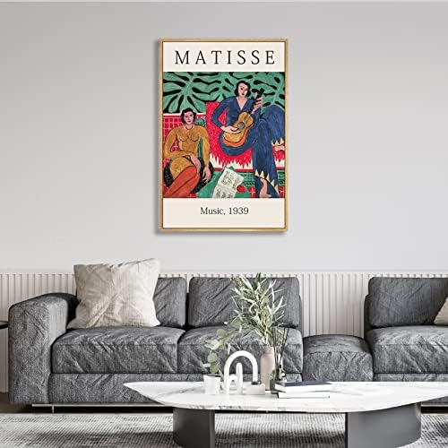 Matisse Duvar Sanatı Çerçeveli Orta Yüzyıl Modern Duvar Sanatı Dekoru Estetik Resimler-Minimalist Çerçeveli Duvar