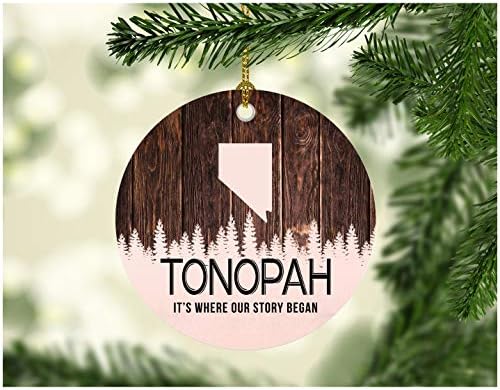 Noel Ağacı Süsü 2022 Şehir Adıyla Tonopah Nevada Tonopah NV Hikayemizin Başladığı Yer Burası-Mutlu Noeller Süsü Aile