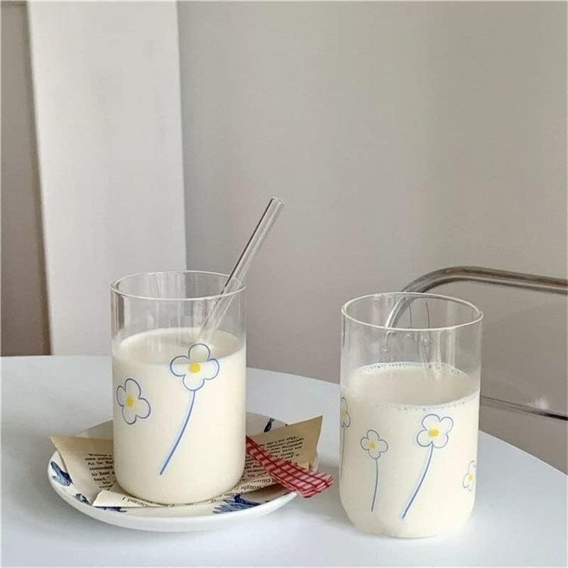 Yok 300ml Su Şişesi Ofis kahve fincanı Hediye Şeffaf İçecek süt kupası (Renk: B, Boyut : 11cm * 7cm)