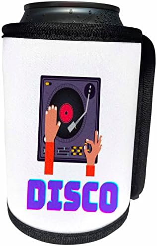 Disco - Can Soğutucu Şişe Sargısı Metnine Sahip 3dRose Retro Görüntü (cc-365389-1)