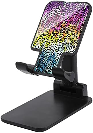 Renk Cheetah Cilt Katlanabilir cep telefonu Standı Ayarlanabilir Tablet Tutucu Dağı Ev Ofis Masaüstü Siyah Tarzı