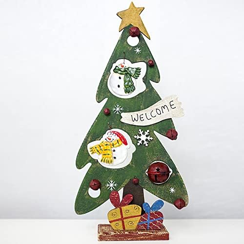 XIOS Noel Dekorasyonu 2022 Yaratıcı Noel Süsleri Ahşap Retro Noel Süsleri Renkli Noel Ağaçları İçi Boş Çan Kolye Gnome