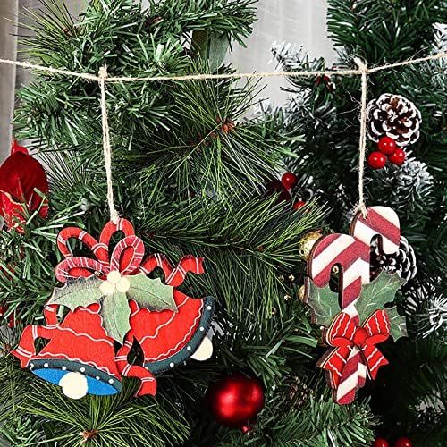 Noel Çanları Kamışı Dekorasyon Noel Ağacı Kolye Vitray Pencere Kitleri Yetişkinler için