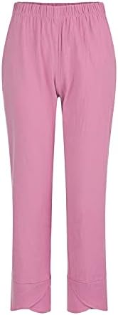 MGBD Geniş Bacak Pantolon Kadın Pantolon Rahat Yüksek Belli Artı Boyutu Keten Yaz Moda Tropikal Hafif Boho plaj pantolonları