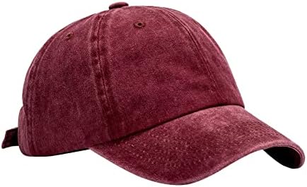 Beyzbol şapkası Erkekler Kadınlar Kızlar için Ayarlanabilir Düşük Profilli Düz Baba Şapka Unisex Vintage Yıkanmış