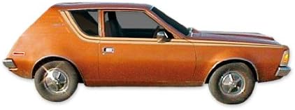 1972 AMC Amerikan Motorları Gremlin Çıkartmaları ve Çizgili Kiti-Altın / Siyah