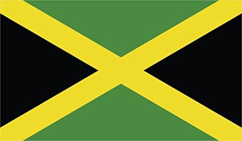 JMM Sanayi Jamaika Bayrağı Vinil çıkartma Jamaikalı Araba Pencere Tampon 2-Pack 5 İnç 3 İnç Premium Kalite UV Dayanıklı
