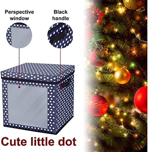 Anncus Noel topu saklama kutusu Oxford kumaş malzeme noel hediyesi saklama çantası 36 ızgara Noel topu saklama kutusu