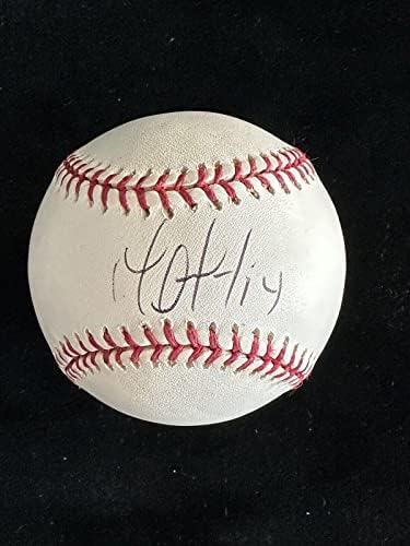 Marwin Gonzalez 14 New York Yankees, hologram İmzalı Beyzbol Toplarıyla Resmi MLB Beyzbolu imzaladı