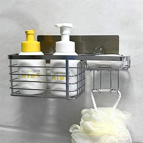 UXZDX CUJUX Yapışkanlı Banyo Raf Organizatör duş rafı Mutfak Depolama Rafı Duvara Monte Sondaj Paslanmaz çelik tel