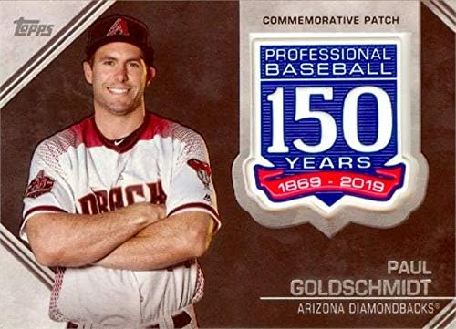 İmza Deposu 626982 Paul Goldschmidt Hatıra Yaması Beyzbol Kartı-Arizona Diamondbacks 2019 Topps 150 Yıl-Hayır.AMPPG