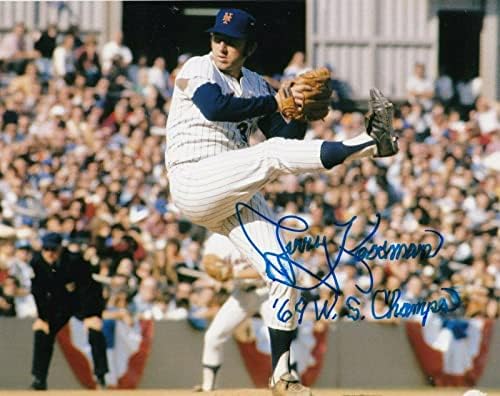 JERRY KOOSMAN NEW YORK METS 1969 WS CHAMPS AKSİYON İMZALI 8x10 İmzalı MLB Fotoğrafları
