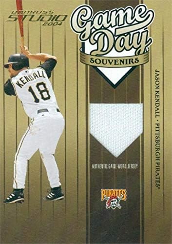 Imza Depo 587631 Jason Kendall Oyuncu Yıpranmış Jersey Yama Beyzbol Kartı-Pittsburgh Pirates 2004 Donruss Stüdyo Oyun