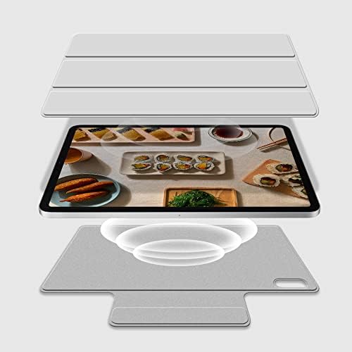 kenke iPad kılıfı Hava 5th Nesil 2022 / iPad Hava 4th Nesil 2020, Toka ile Ribaund Manyetik Akıllı Kapak, Otomatik