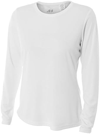 Kadın Uzun Kollu Esneklik Soğutma Spor Performans Gömlek (6 Bayan Beden, 22 Renk)