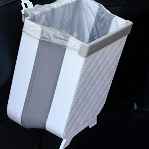 Cabilock Plastik bidonlar Araba çöp torbası Asılı çöp tenekesi Mutfak Dolabı Kapı Üzerinde Kapı Çöp sepeti Katlanabilir