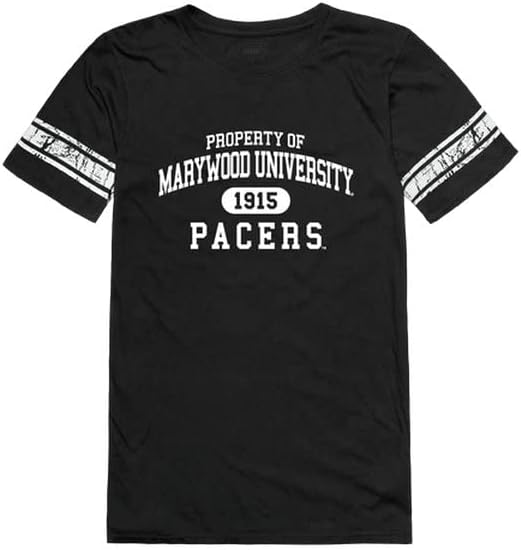 W Cumhuriyeti Marywood Üniversitesi Pacers kadın Mülkiyet Futbol Tee T-Shirt