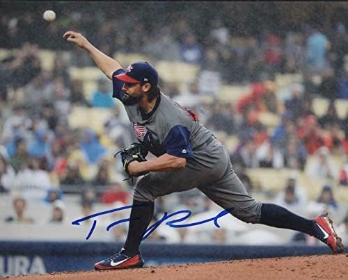 Tanner Roark Washington Nationals, Coa İmzalı MLB Fotoğrafları ile İmzalı 8x10 Fotoğraf İmzaladı