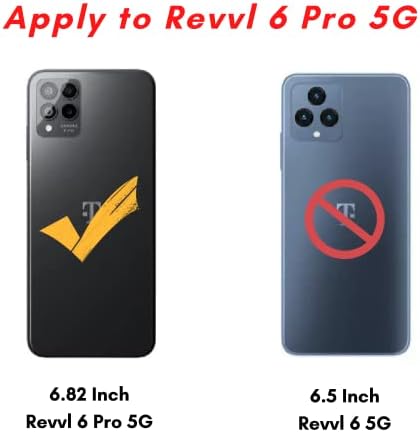 YULUOZ için T-Mobile REVVL 6 Pro 5G Durumda [Anti-Scratch] Esnek Ultra Slim Fit Yumuşak TPU Kauçuk Darbeye Dayanıklı