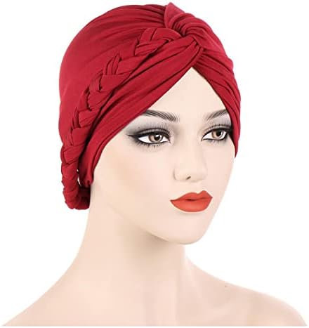Şanslı staryuan ® 3 paket bayan Türban şapka kafa sarar Kapakları Yumuşak Çapraz Örgüler Kemo Kanseri Kasketleri Kap