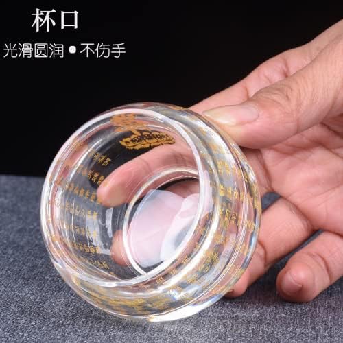 PAYNAN 8.5 cm Kristal Sunan Fincan Kalp Sutra Kutsal Su Bardağı Buda Fincan Su Arıtma Fincan