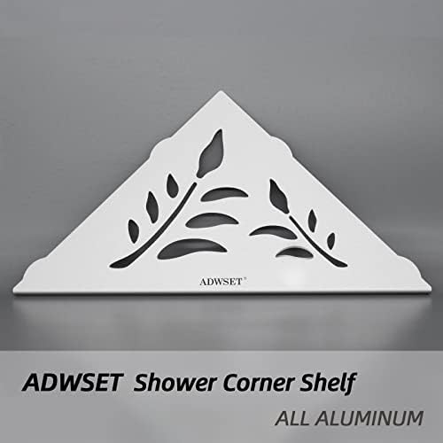 ADWSET duş rafı, Duş Köşe Raf Banyo Organizatör İç Duş Depolama ve Mutfak Organizasyonu, Sondaj / Paslanmaz / Alüminyum