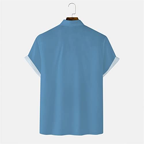 2023 Yeni Erkek Bağımsızlık Günü Bayrağı 3D Dijital Baskı Kişiselleştirilmiş Moda Yaka Düğmesi T Shirt Gömlek Kısa