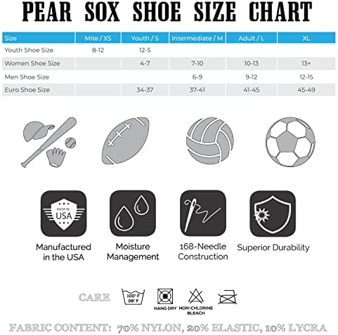 PEAR SOX Çizgili OTC Beyzbol, Softbol, Futbol Çorapları (C) Beyaz, Gümüş, Orman Yeşili