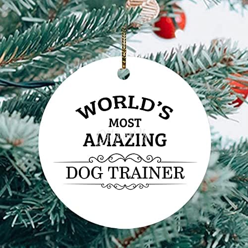Dünyanın En Şaşırtıcı Köpek Eğitmeni Süsleri-3 Noel Süsleri Süslemeleri Ağaç Asılı Süsleme Hediyesi, Teşekkür Ederim