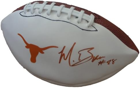 Malcolm Brown İmzalı Texas Üniversitesi Longhorns Logolu Futbol W / KANITI, Malcolm'un Bizim için İmzaladığı Resim,