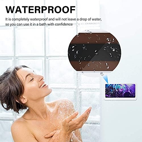 ZXK CO Su Geçirmez Duş Telefon Tutucu, Banyo Duş Telefon Kılıfı Ayna Raf Saklama kutusu, Anti-Sis Dokunmatik Ekranlı