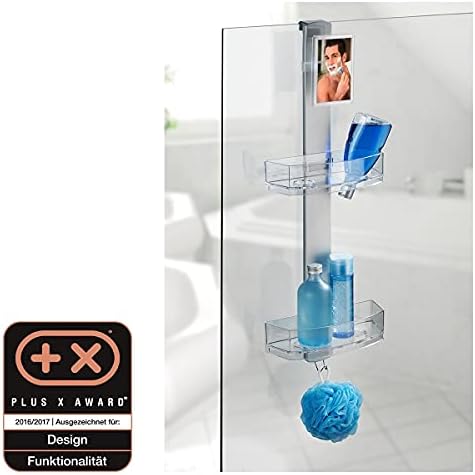 WENKO 22368100 Buğu Önleyici Aynalı Premium Duş Rafı