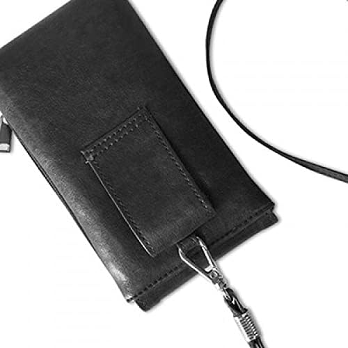 Alıntı Sakin Ol ve Devam Et Siyah Telefon Cüzdan çanta Asılı Cep Kılıfı Siyah Cep