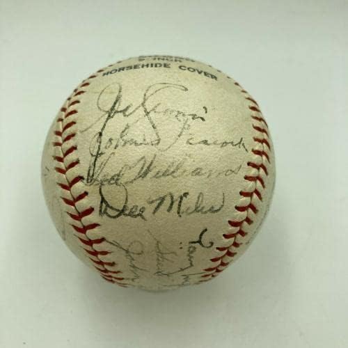 Nice 1943 Boston Red Sox Takımı Beyzbol İmzaladı Ted Williams Al Simmons JSA ORTAK İmzalı Beyzbol Topları