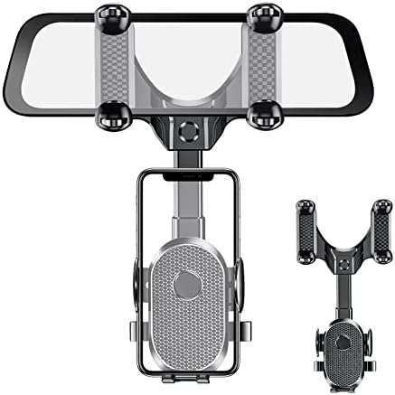 KodaQo dikiz aynası telefon araba için tutucu - Dönebilen ve Geri Çekilebilir Tutucu, Çok Fonksiyonlu 360° Dikiz Uygun