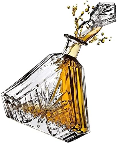 KOAİUS Viski Sürahisi Viski sürahisi alkollü içecekler için sürahiler Likör için Kristal Cam Kurşunsuz Viski Sürahisi