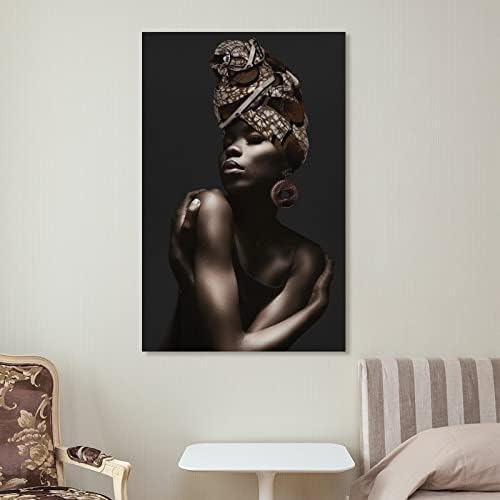 Retro Sanat Soyut Siyah Afrika Çıplak Kadın Tuval Boyama Posteri ve Baskı duvar sanat posterleri Uygun Tuval Boyama