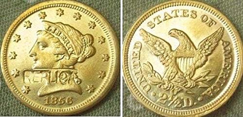 Mücadelesi Coin $2 5 Liberty Altın 1856-O Kopya Paraları Kopya Süsler Koleksiyonu Hediyeler Sikke Koleksiyonu