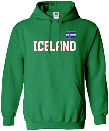 Threadrock erkek İzlanda Ulusal Gurur Hoodie Sweatshirt