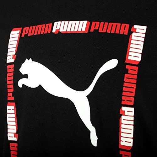 PUMA Tipi Kutu Tişört Puma Siyah / Yüksek Riskli Kırmızı 2XL