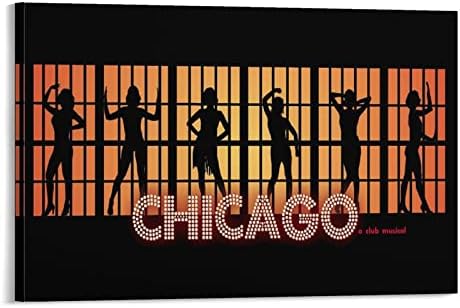 Sanat Posterleri Broadway Chicago Müzik Posteri (1) tuval duvar sanatı Baskılar Duvar Dekor Odası Dekor yatak odası