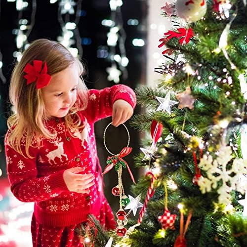 DERAYEE 3 Adet Noel Jingle Bell Kapı Askıları, Yeniden Kullanılabilir Noel Çan Kolye Süs Ev için, noel Partisi Süslemeleri